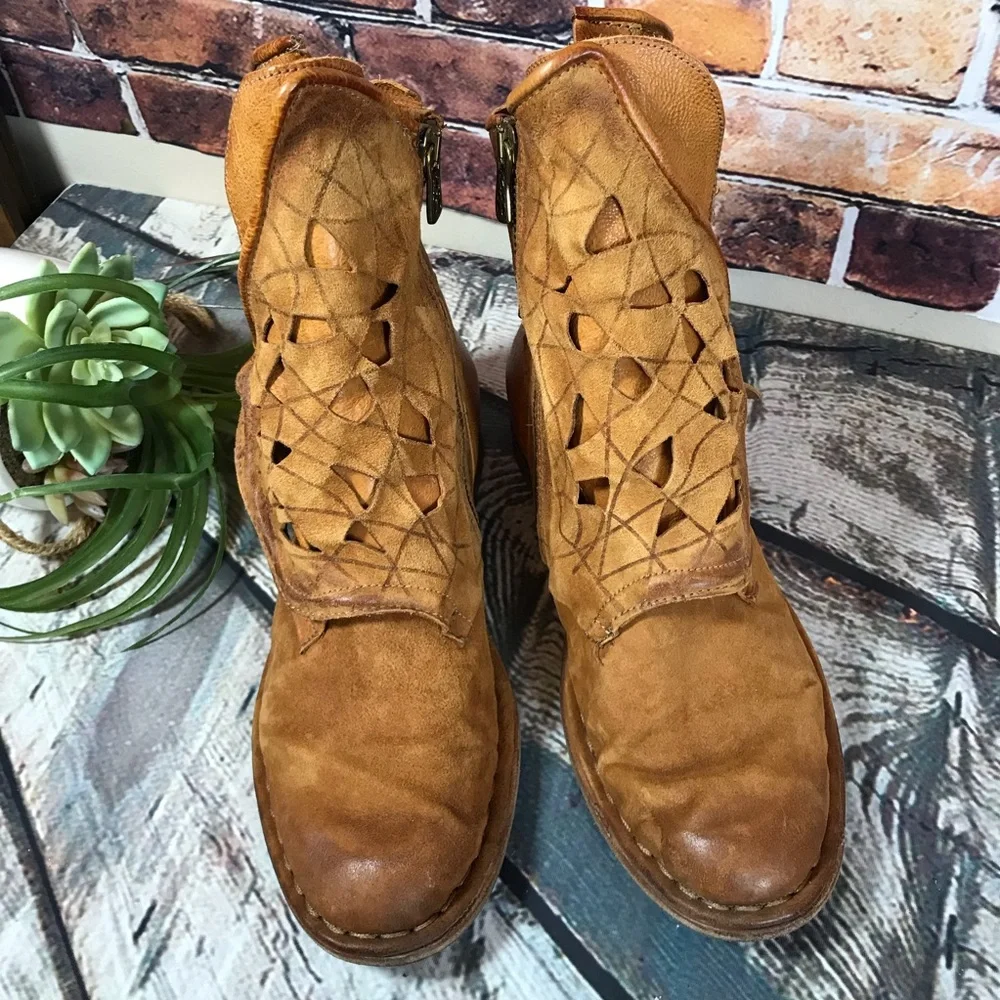 ๐๐ธ A.S 98 Nellyn Leather Suede Bootie ๐ธ๐ - Picture 15 of 16